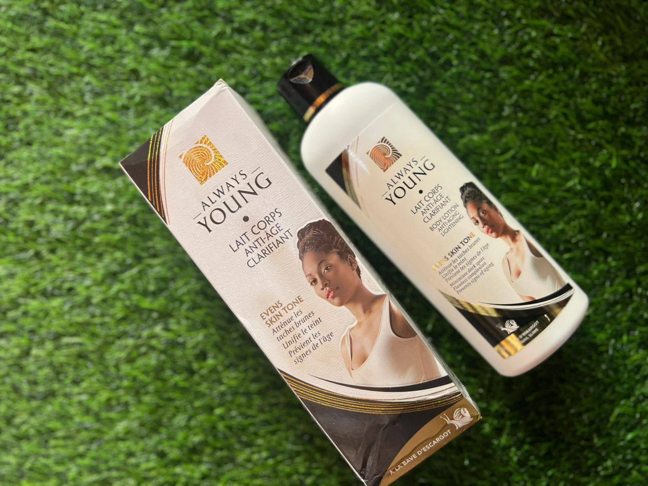 Always young body lotion