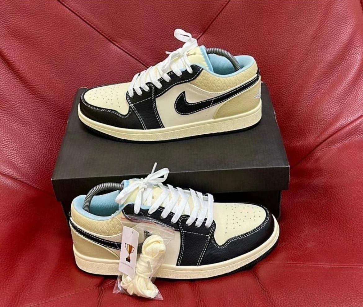 Nike Air Jordan 1 Low Coconut Milk – Cream Colorway Casual Shoes