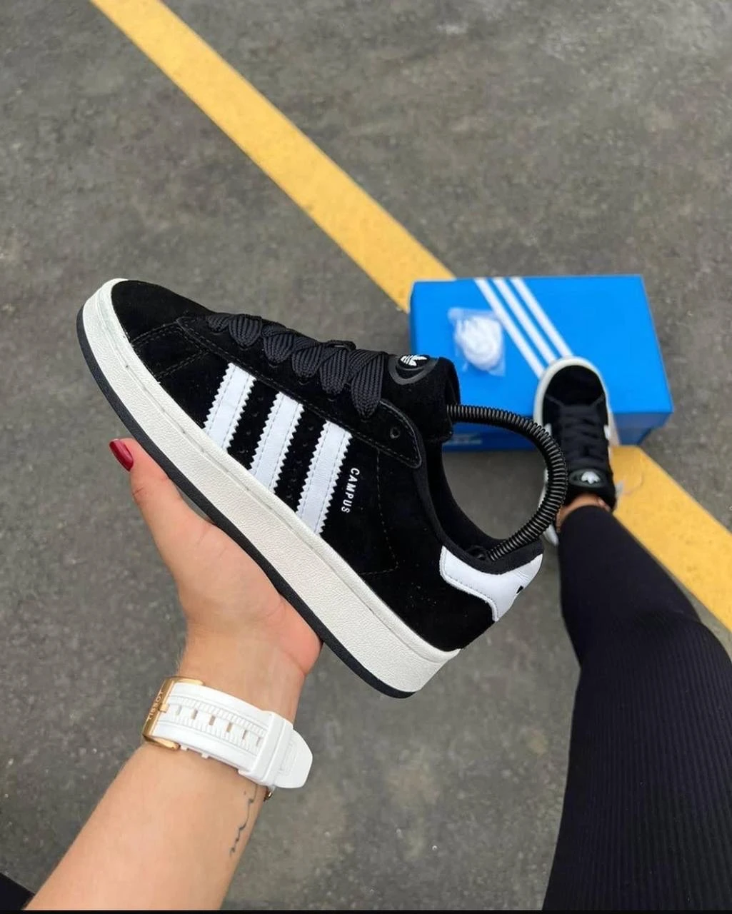 ADIDAS CAMPUS 00s BLACK WHITE