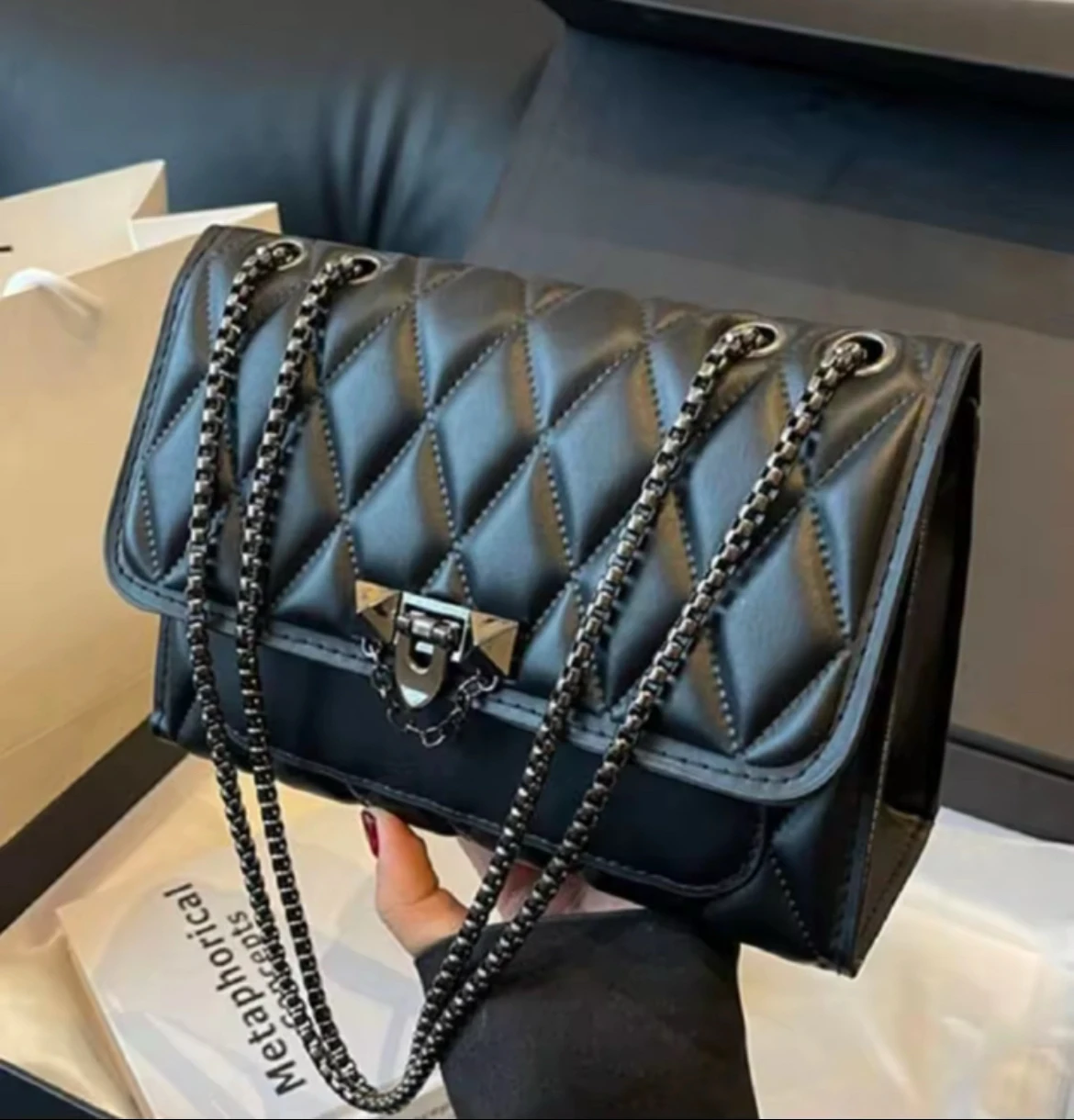 New China Supplier Diamond Lattice Handbag – Quilted Design Purse