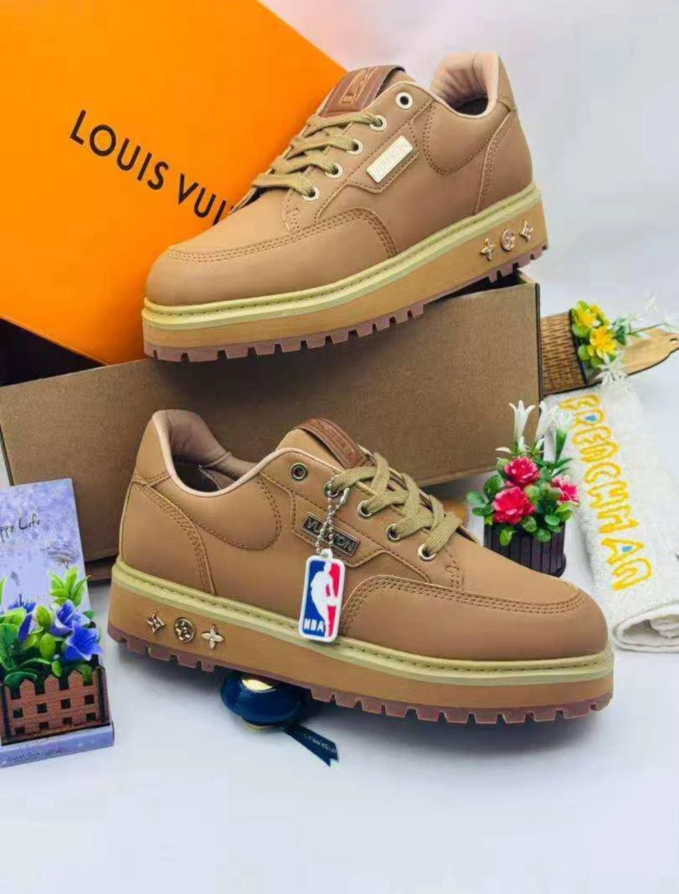 Louis Vuitton x NBA Abbesses Derby Sneakers – Luxury Designer Collaboration Shoe